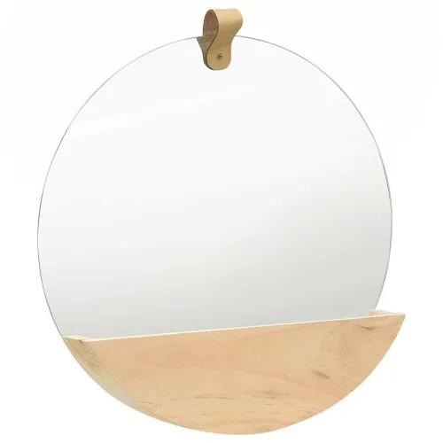 Zidno ogledalo od masivne borovine 35 cm Cijena
