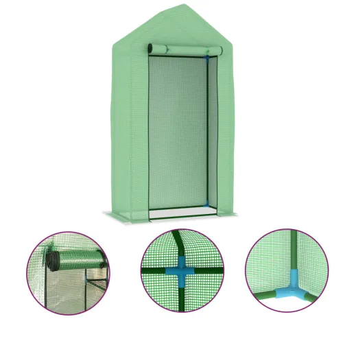 Plastenik s čeličnim okvirom 0,5 m² 1 x 0,5 x 1,9 m Cijena