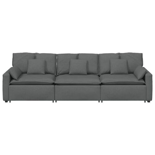 Modularna sofa s jastucima tamno siva - Tamno siva Tamno siva Cijena
