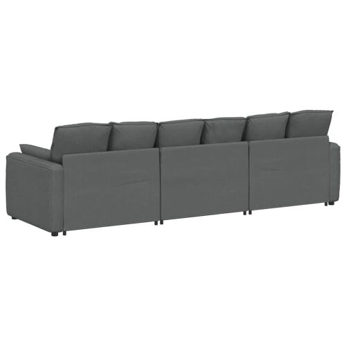 Modularna sofa s jastucima tamno siva - Tamno siva Tamno siva Cijena
