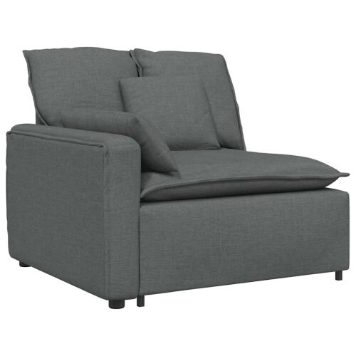 Modularna sofa s jastucima tamno siva - Tamno siva Tamno siva Cijena