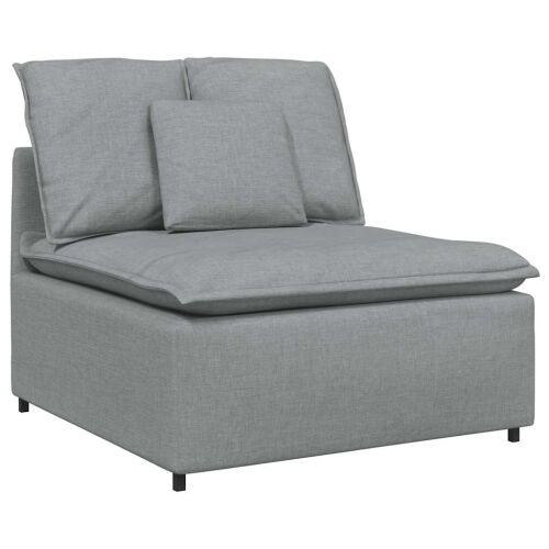 Modularna sofa s jastucima svijetlosiva - Svjetlosiva Svjetlosiva Cijena