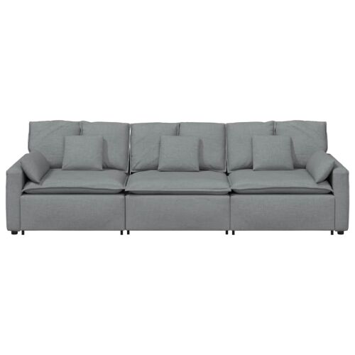 Modularna sofa s jastucima svijetlosiva - Svjetlosiva Svjetlosiva Cijena