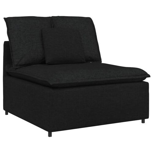 Modularna sofa s jastucima crna - Crna Cijena