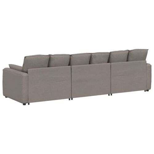 Modularna sofa s jastucima boje taupe - Sivo-smeđa Sivo-smeđa Cijena