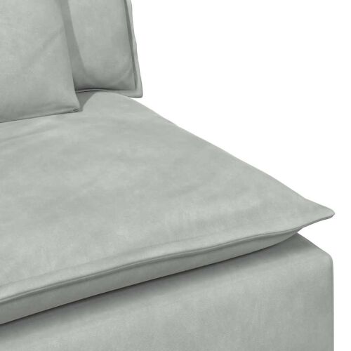 Modularna sofa s jastucima svijetlosiva - Svjetlosiva Svjetlosiva Cijena