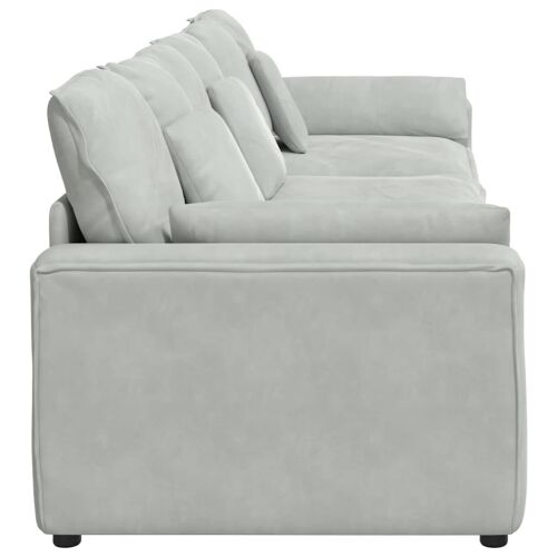 Modularna sofa s jastucima svijetlosiva - Svjetlosiva Svjetlosiva Cijena