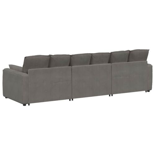 Modularna sofa s jastucima svijetlosiva - Svjetlosiva Svjetlosiva Cijena