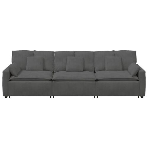 Modularna sofa s jastucima tamno siva - Tamno siva Tamno siva Cijena