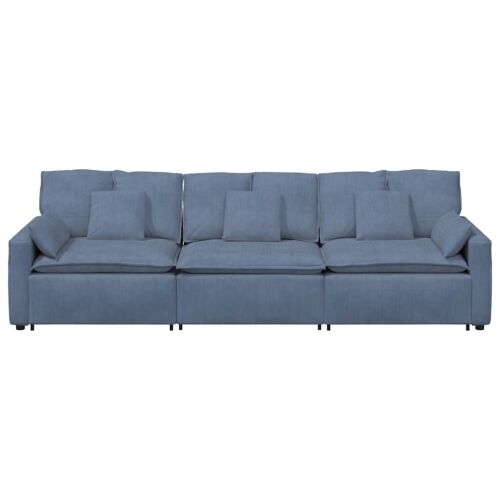 Modularna sofa s jastucima plava - Plava Cijena