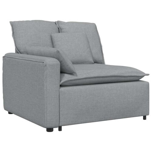 Modularna sofa s jastucima svijetlosiva - Svjetlosiva Svjetlosiva Cijena