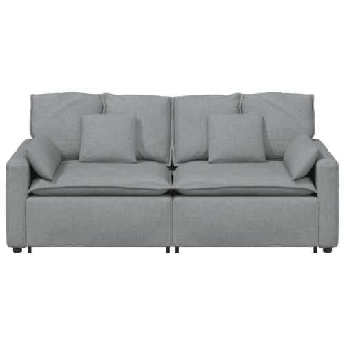 Modularna sofa s jastucima svijetlosiva - Svjetlosiva Svjetlosiva Cijena