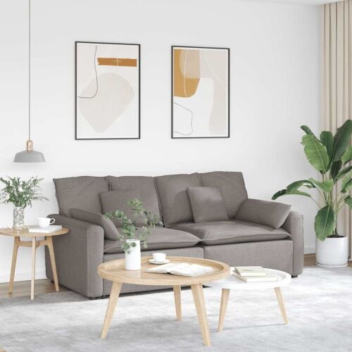 Modularna sofa s jastucima boje taupe - Sivo-smeđa Sivo-smeđa Cijena
