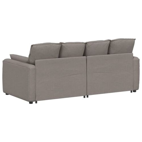 Modularna sofa s jastucima boje taupe - Sivo-smeđa Sivo-smeđa Cijena