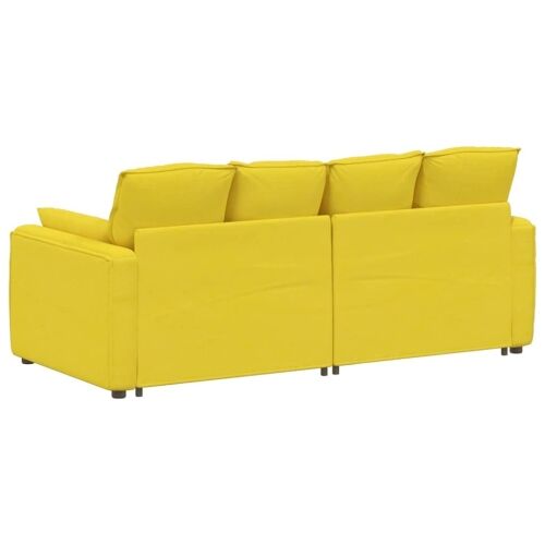 Modularna sofa s jastucima svijetložuta - Svjetložuta Svjetložuta Cijena