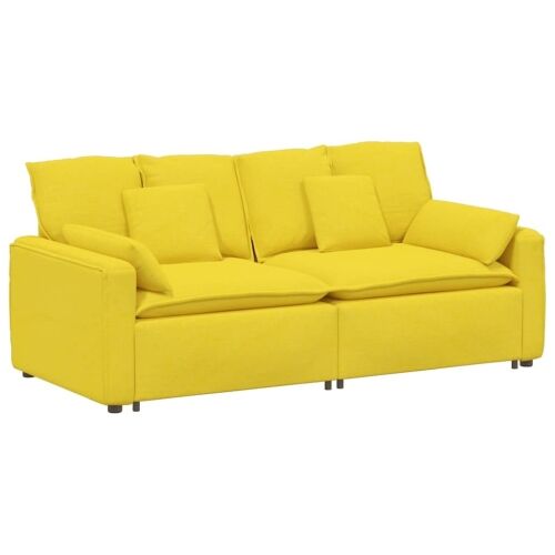 Modularna sofa s jastucima svijetložuta - Svjetložuta Svjetložuta Cijena