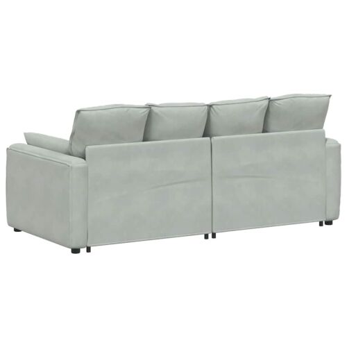 Modularna sofa s jastucima svijetlosiva - Svjetlosiva Svjetlosiva Cijena