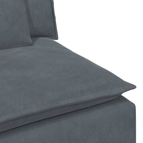 Modularna sofa s jastucima tamno siva - Tamno siva Tamno siva Cijena