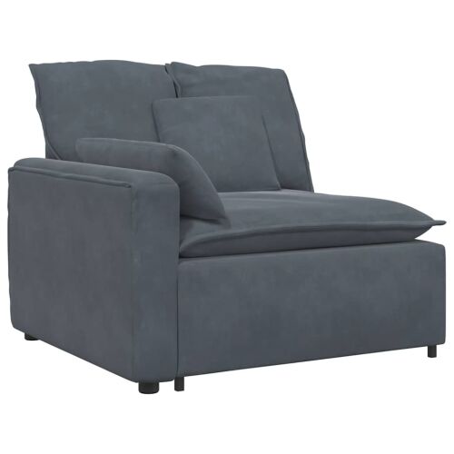 Modularna sofa s jastucima tamno siva - Tamno siva Tamno siva Cijena