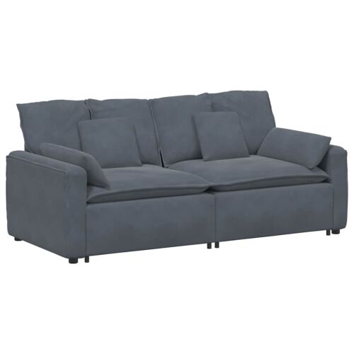 Modularna sofa s jastucima tamno siva - Tamno siva Tamno siva Cijena