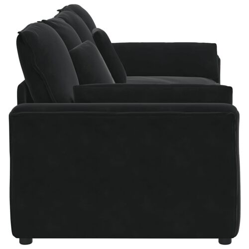 Modularna sofa s jastucima crna - Crna Cijena