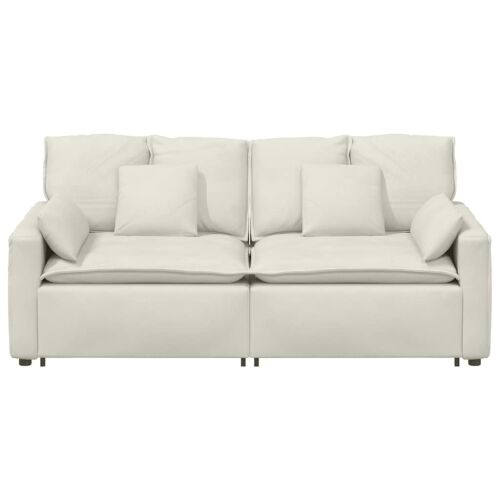 Modularna sofa s jastucima krem boje - Krema Cijena