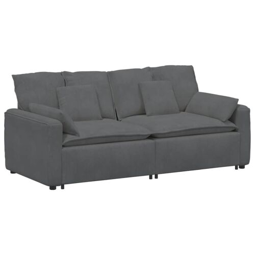 Modularna sofa s jastucima tamno siva - Tamno siva Tamno siva Cijena