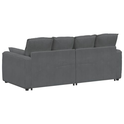 Modularna sofa s jastucima tamno siva - Tamno siva Tamno siva Cijena