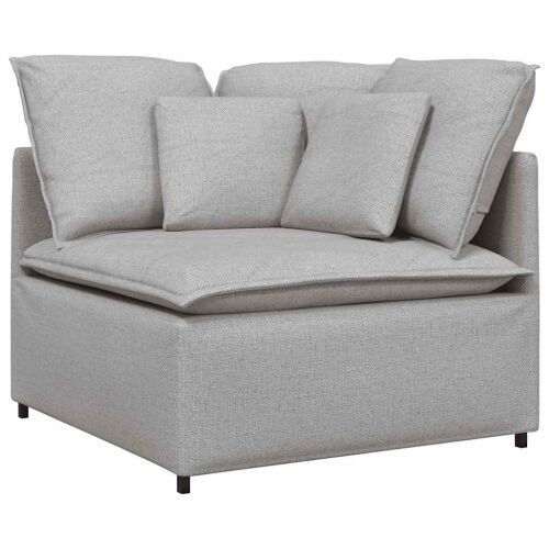 Modularna sofa s jastucima, tkanina, oblak sive boje - Oblačnosiva Oblačnosiva Cijena