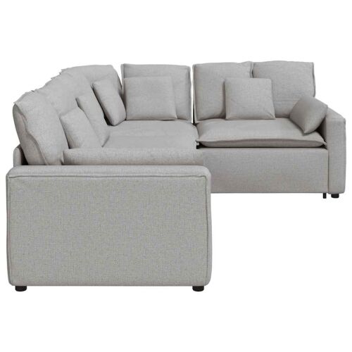 Modularna sofa s jastucima, tkanina, oblak sive boje - Oblačnosiva Oblačnosiva Cijena