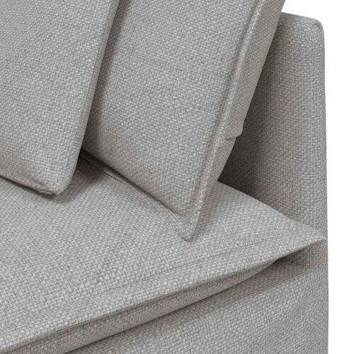 Modularna sofa s jastucima, tkanina, oblak sive boje - Oblačnosiva Oblačnosiva Cijena