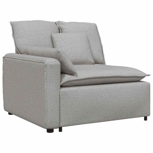 Modularna sofa s jastucima, tkanina, oblak sive boje - Oblačnosiva Oblačnosiva Cijena