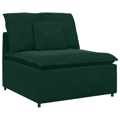 Modularna sofa s jastucima, baršunasta tamnozelena - Tamnozelena Tamnozelena Cijena