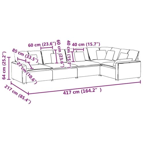 Modularna sofa s jastucima, baršunasta tamnozelena - Tamnozelena 1 Tamnozelena Cijena