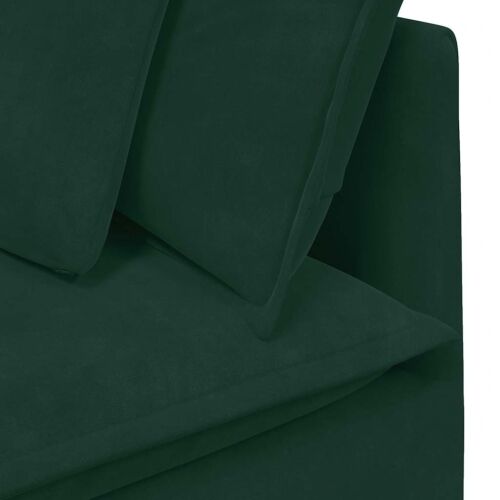 Modularna sofa s jastucima, baršunasta tamnozelena - Tamnozelena 1 Tamnozelena Cijena