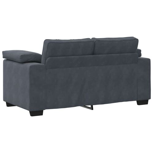 3-dijelni set sofa s jastucima, tamno sivi baršun - Tamno siva 1 Tamno siva Cijena