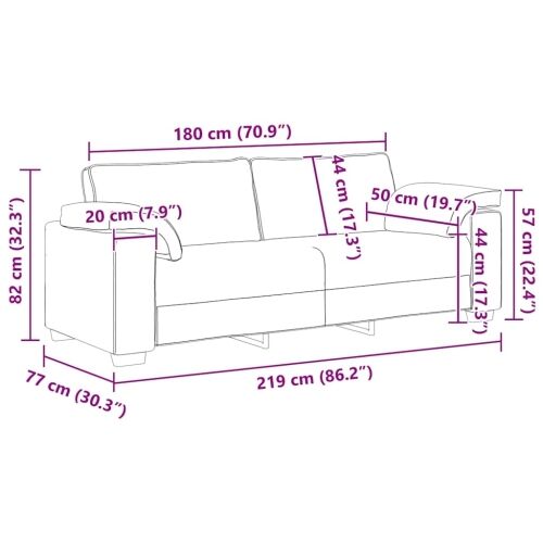 Dvodijelni set sofa s jastucima, crni baršun - Crna 1 Crna Cijena