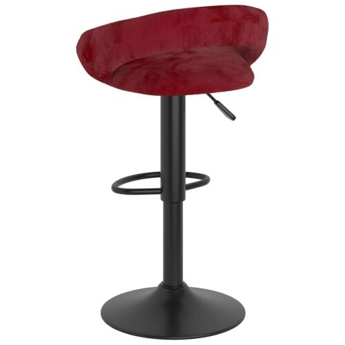Barske stolice 2 kom. Vinocrveni baršun - boja crnog vina 2 Boja crnog vina 2 Cijena