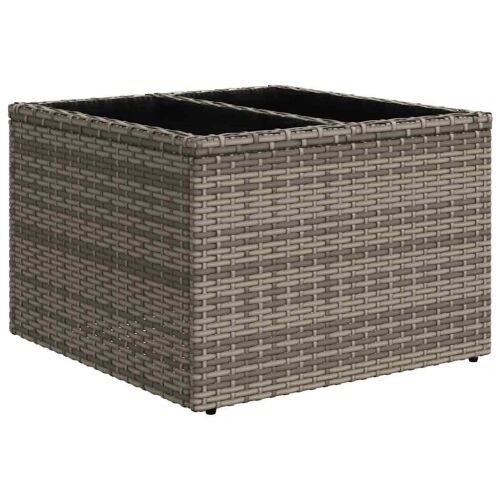 Sjedeća garnitura za vrt Siva 55 x 55 x 37 cm poliratan - Siva Cijena