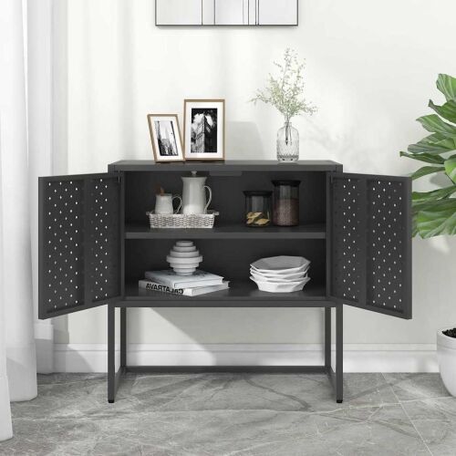Komoda antracit 75 x 35 x 75 cm čelična - Antracit 1 75 cm Antracit Cijena