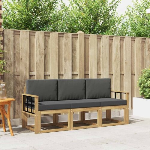 Set vanjskih sofa 3 kom. - bijela i antracit Mreža Cijena