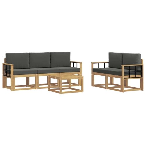 Set vanjskih sofa 6 kom. - bijela i antracit Mreža Cijena