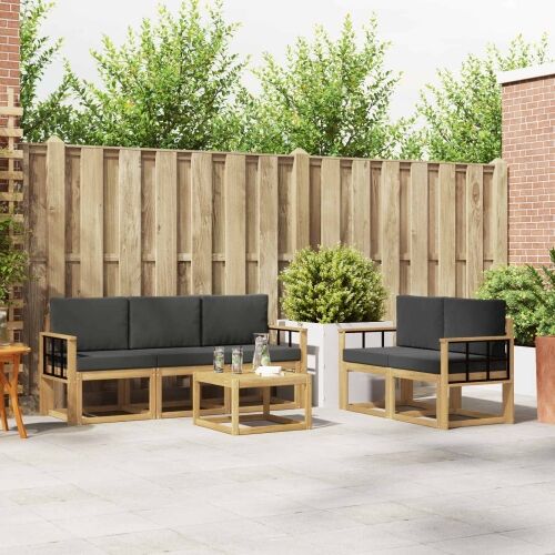 Set vanjskih sofa 6 kom. - bijela i antracit Mreža Cijena