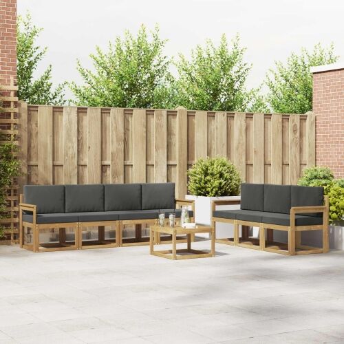 Set vanjskih sofa 7 kom. - bijela i antracit Otvoreni okvir Cijena