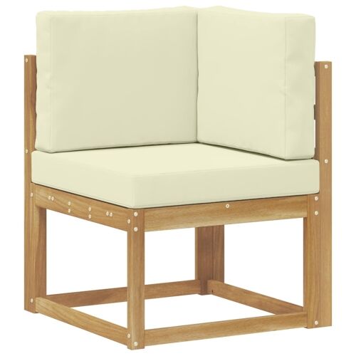 Set vanjskih sofa 6 kom. - Bijela i krem Okomite letvice Cijena