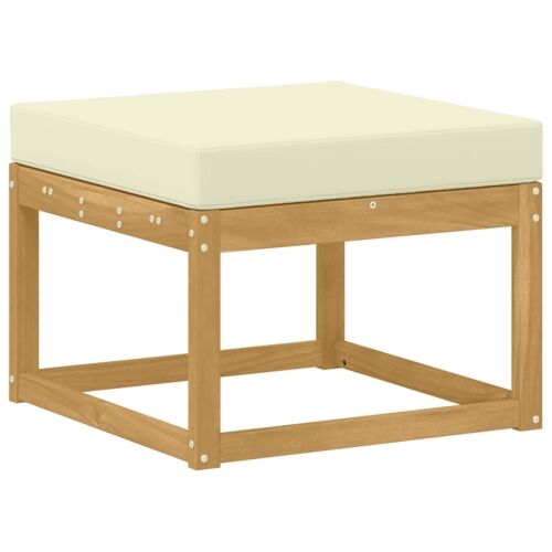 Set vanjskih sofa 4 kom. - Bijela i krem vodoravne letvice Cijena