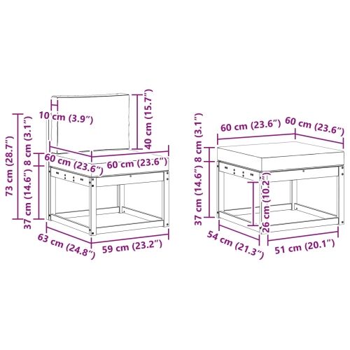 Set vanjskih sofa 4 kom. - bijela i antracit Zakrivljeni Cijena
