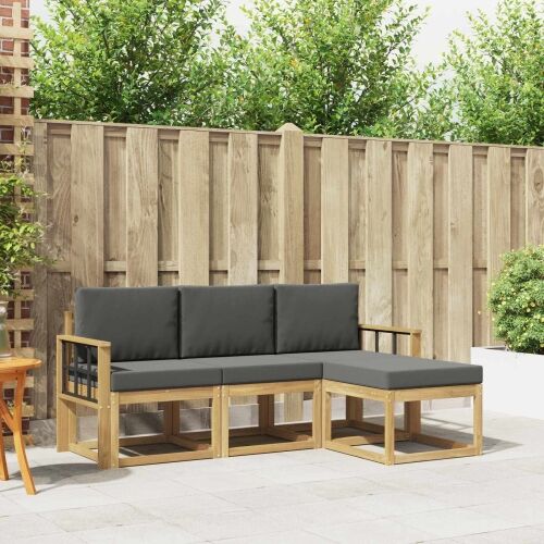 Set vanjskih sofa 4 kom. - bijela i antracit Mreža Cijena
