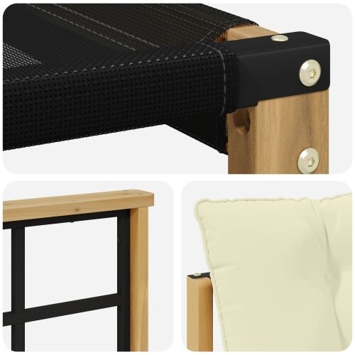 Set vanjskih sofa 6 kom. Bijela i krem - Bijela i krem Mreža Cijena