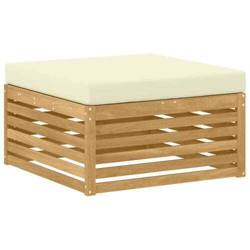 Set vanjskih sofa 5 kom. Bijela i krem - Bijela i krem Vučna šina Cijena